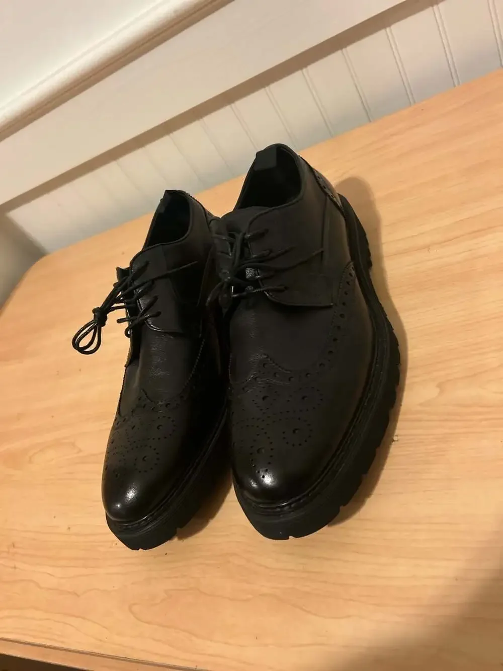 Steve Madden Men's Chunky Platform Wingtip Brogue Derby Shoes